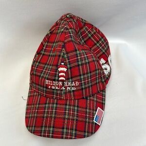 Red Plaid Baseball Cap